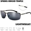 image:imageThe Fresh Rimless Spring Hinged Vintage Rectangle Sunglasses with Gift Box 2Matte Gun grey Grey