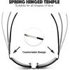 image:imageThe Fresh Rimless Spring Hinged Vintage Rectangle Sunglasses with Gift Box 4Shiny Brown Brown