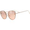 image:imageOversized Sunglasses for Women Colorful Cat Eye Sunglasses with Rimless Design  Gift Box Packaged