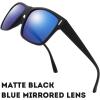image:image2 Pack Unisex Classic Rectangular Sunglasses for Men Retro UV400 Fashion Designer Sun glasses
