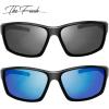 image:image2 Pairs Polarized Sports Sunglasses for Men Women Baseball Running Cycling Fishing Driving Golf Softball Hiking Sun Glasses S111Shiny Black Grey amp Sky Blue Mirror