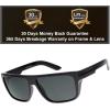 image:imagePolarized Flat Top Rectangular Sunglasses Trapezoid Shape For Men Women  Exquisite Packaging