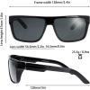 image:imagePolarized Flat Top Rectangular Sunglasses Trapezoid Shape For Men Women  Exquisite Packaging