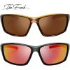 image:imageThe Fresh 2 Pairs Polarized Sports Sunglasses for Men Women Baseball Running Cycling Fishing Driving Golf Softball Hiking Sun Glasses S115Shiny Demi amp Black Brown amp Red Mirror
