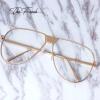 image:imageThe Fresh Fashion Designer Metal frame Clear Lens Aviator Sunglasses Gift Box