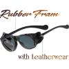 image:imageThe Fresh Gothic Steampunk Side Shield Goggles Retro Sunglasses Rubber Frame with Leatherwear For Men Women  Exquisite Packaging 620504Rubber Black Orange Red Mirror