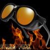 image:imageThe Fresh Gothic Steampunk Side Shield Goggles Retro Sunglasses Rubber Frame with Leatherwear For Men Women  Exquisite Packaging 620504Rubber Black Orange Red Mirror