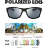 image:imageThe Fresh Polarized Sunglasses for Men Women Driving Fishing Unisex Vintage Rectangular Sun Glasses
