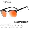 image:imageThe Fresh Semi Rimless Sunglasses Women Men Retro Brand Sun Glasses  Gift Box Package RV01Black RedOrange