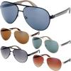 image:imageThe Fresh Steel Leather Frame Active Lifestyle Aviator Sunglasses with Gift Box