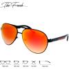 image:imageThe Fresh Steel Leather Frame Real Revo Mirror Lens Active Aviator Sunglasses Gift Box
