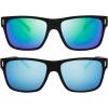 image:image2 Pack Unisex Classic Rectangular Sunglasses for Men Retro UV400 Fashion Designer Sun glasses