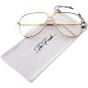 image:imageThe Fresh Fashion Designer Metal frame Clear Lens Aviator Sunglasses Gift Box