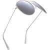 image:imageThe Fresh Classic Aviator Frame Light Color Lens XL Oversized Sunglasses Gift Box23silver