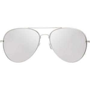 image:imageThe Fresh Classic Aviator Frame Light Color Lens XL Oversized Sunglasses Gift Box23silver